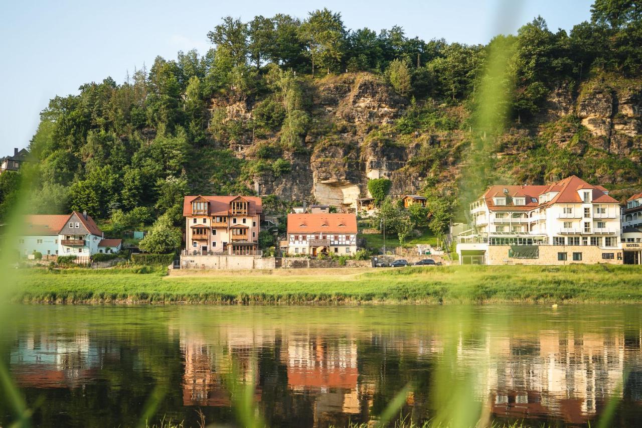 Ferienwohnungen Elbjuwel Rathen Exterior foto