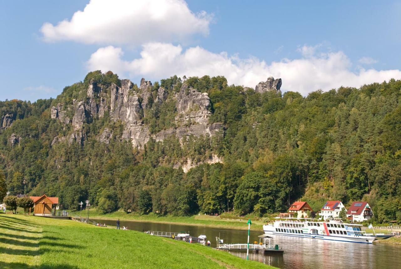 Ferienwohnungen Elbjuwel Rathen Exterior foto